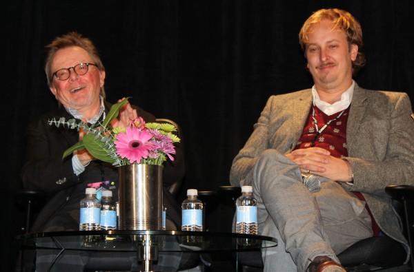 Songwriter Paul Williams and Director of "the Muppets" movie; James Bobin