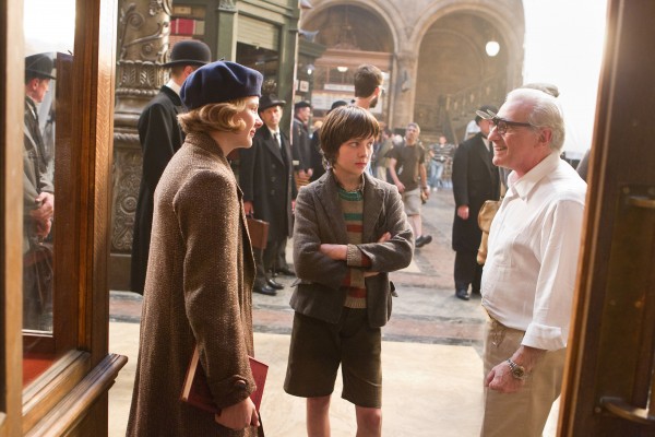Martin Scorsese on the set of Hugo