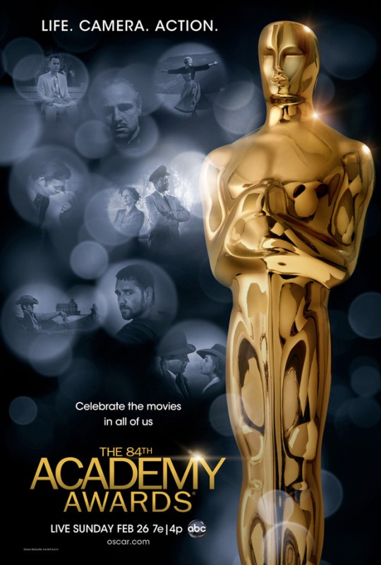 the 84th Annual Academy Awards, LIVE, Sunday February 26th