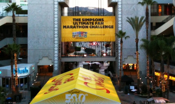 The Simpsons invade Hollywood & Highland