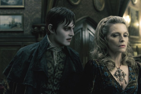 JOHNNY DEPP as Barnabas Collins and MICHELLE PFEIFFER as Elizabeth Collins Stoddard