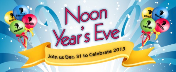 5, 4, 3, 2, 1! The countdown has begun to Noon Year's Eve on December 31.