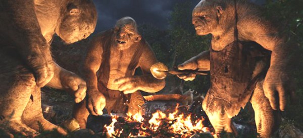 The Trolls setting up for a Dwarf dinner