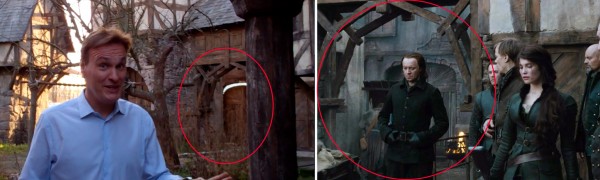Side by Side comparisson's of the practical sets as seen in the movie Hansel and Gretel Witch Hunters