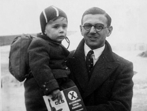 young Nicholas Winton with rescued child