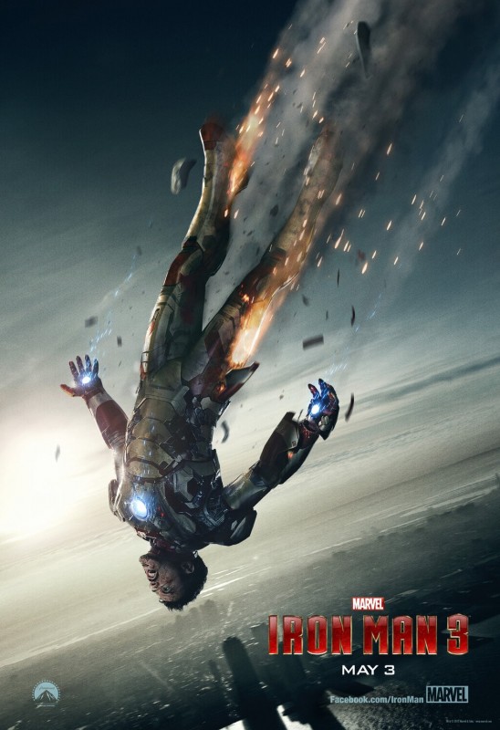 Tony Stark plunges to Earth in Iron Man 3