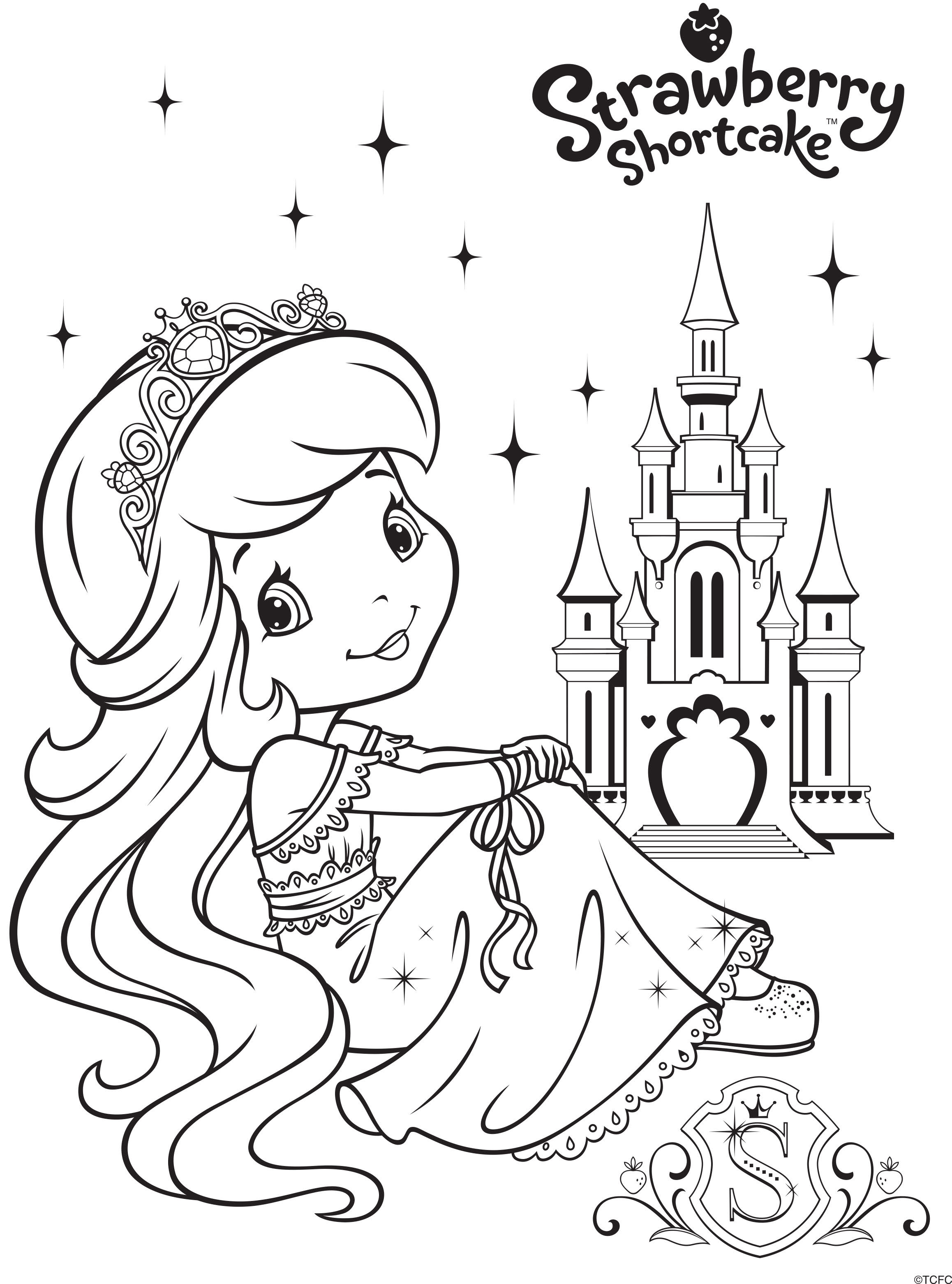 strawberry shortcake friends coloring pages - photo #25