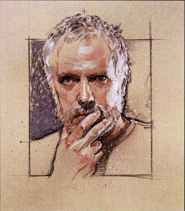 The Art Of Drew Struzan Star Wars Portfoliol vincekha Drew-Struzan-Self-Portrait-Art-600x687