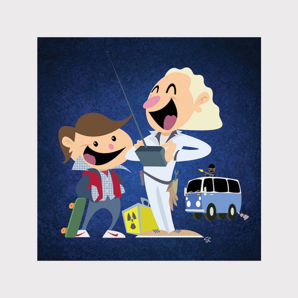 WIN a 12x12 print of this "Doc & Marty" Duos Art