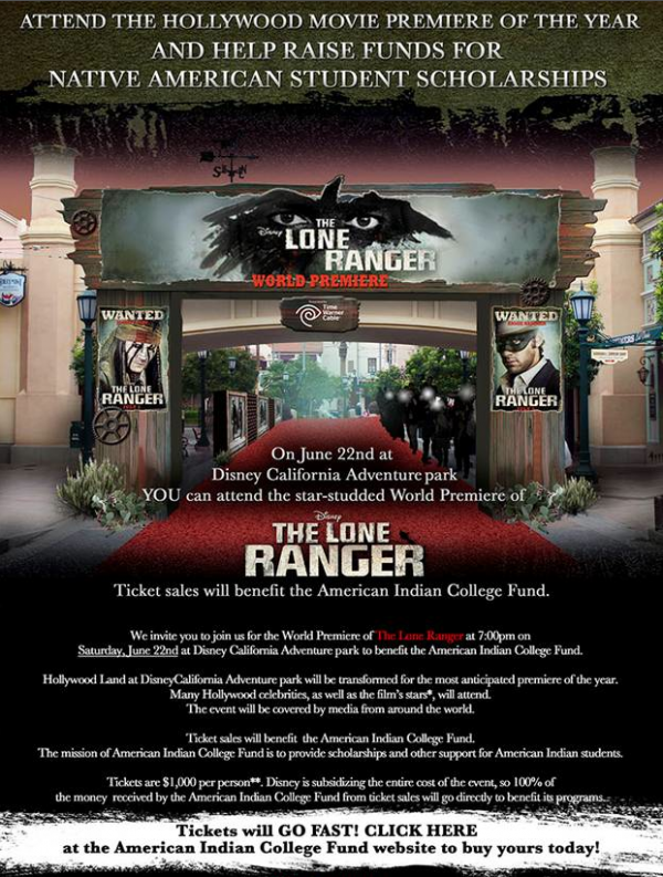 Attend the Lone Ranger Premiere