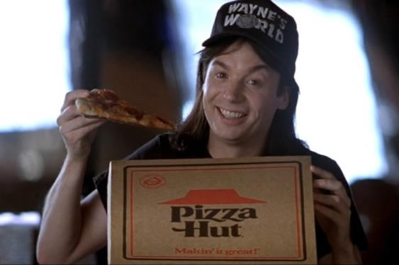 Wayne's World - Pizza Hut product placement