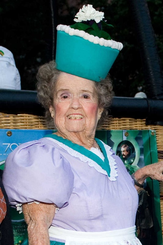 Margaret Pellegrini, who played one of the Munchkins in the 1939 MGM musical, "The Wizard of Oz" 