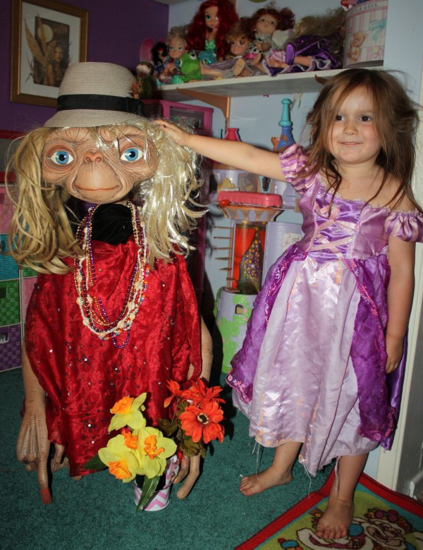 Playing Dress Up with E.T. turns every little girls dream of being "Gertie" (Elliot's little sister played by Drew Barrymore) a reality!