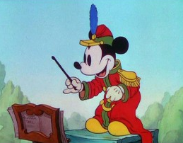 Mickey conducts in 'The Band Concert'