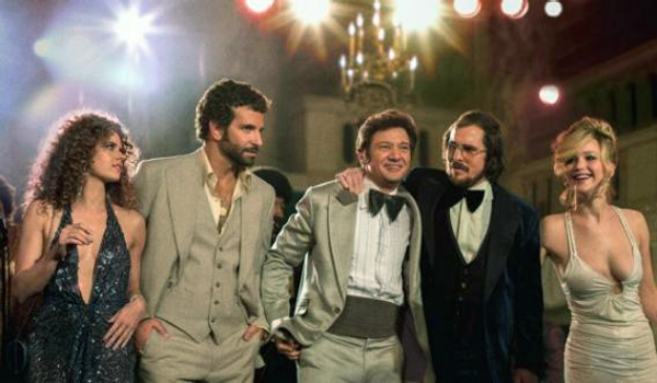 Amy Adams, Bradley Cooper, Jermey Renner, Christian Bale and Jennifer Connely star in AMERICAN HUSTLE