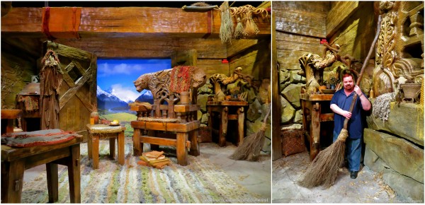 Production set elements of the home of the giant bear/skin-changer Beorn -- with me lending a helping hand ;)
