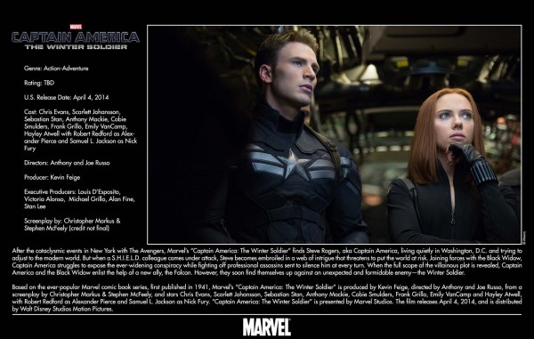 April 4, 2014 – Captain America: The Winter Soldier