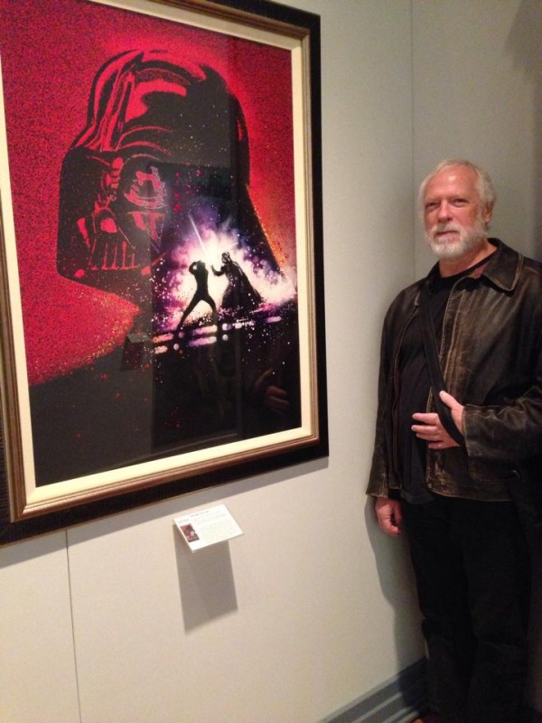 Drew Struzan with his original Revenge of the Jedi poster illustration