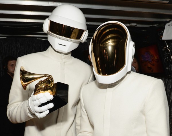 Daft Punk 2014 with Grammy Award