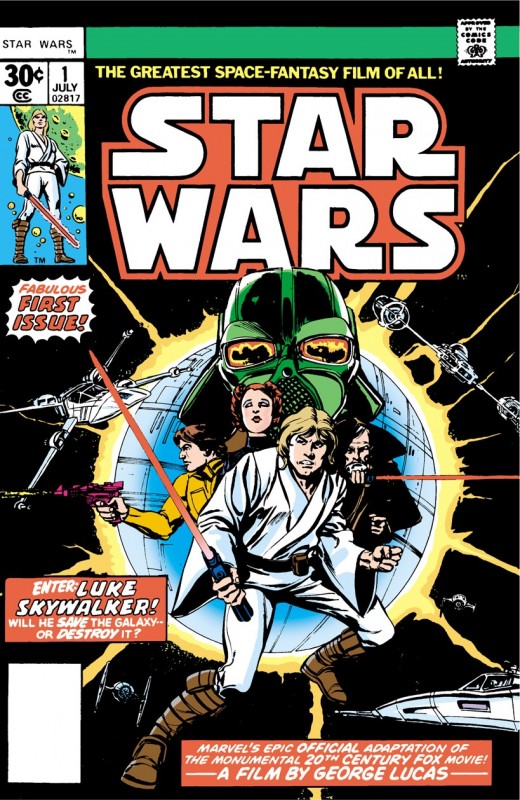 Star Wars #1 printed originally in 1977 by Marvel comics