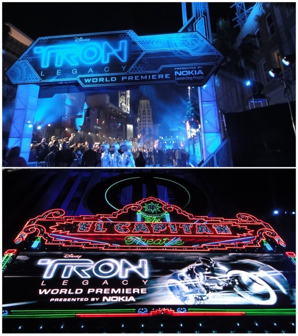 TRON: LEGACY World Premiere - Hollwood Boulevard and the El Capitan Theatre's marquee. Photos by Jay West.