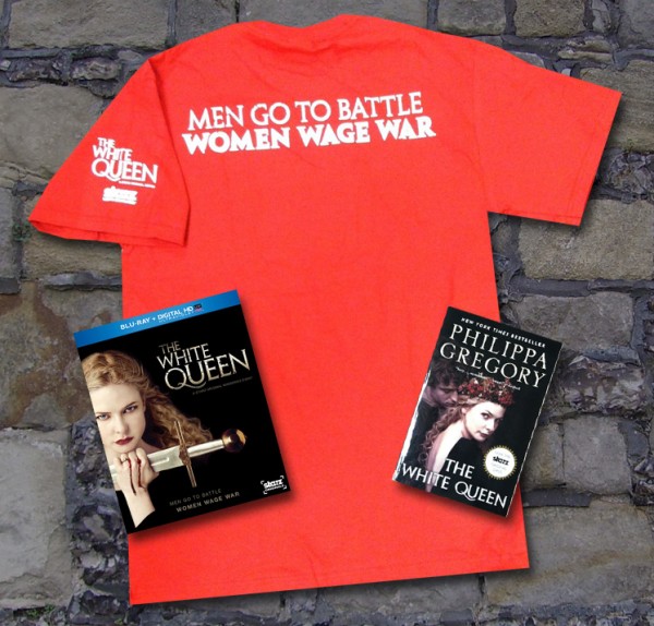 Win this awesome prize pack of "The White Queen" t-shirt, novel and Blu-ray
