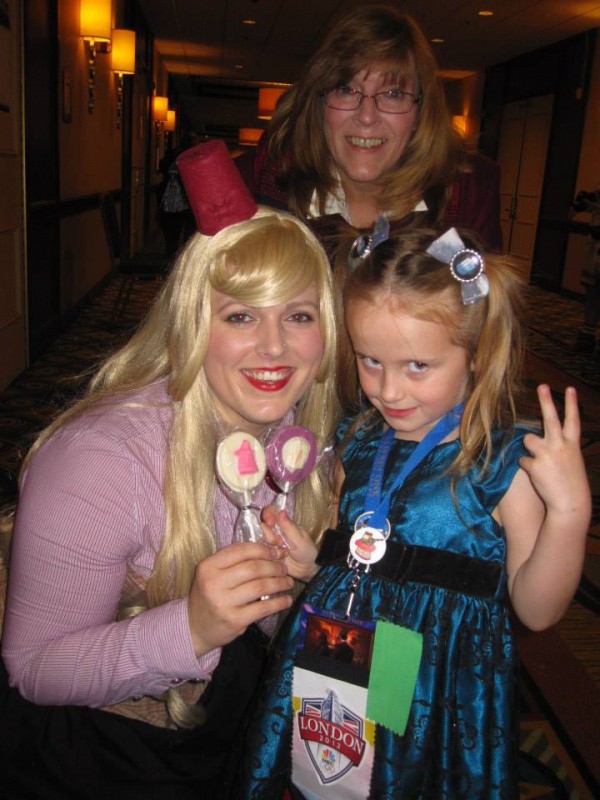 Never take candy from strangers kids, unless they are Whovians! Some fans of Lindalee give her some home-made Lollipops
