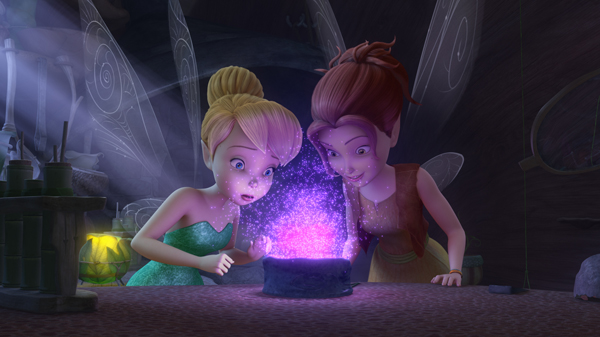 Tinker Bell and Zarina with pink pixie dust