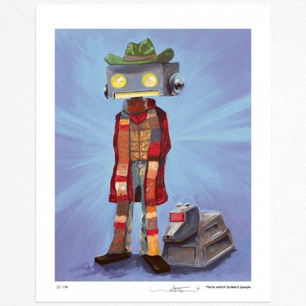 Win this awesome Tom Baker/K-9 Robot art from artist Matt Spangler!