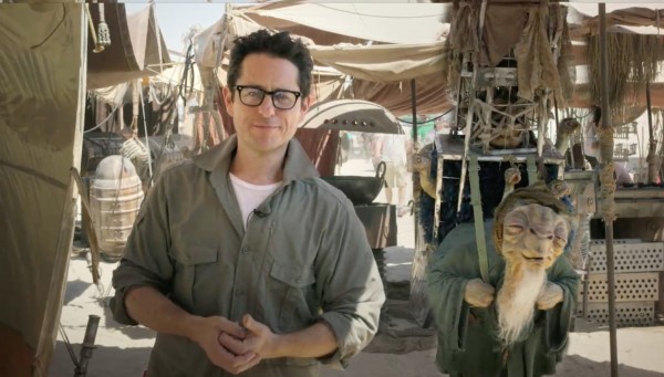 JJ Abrams on set for Star Wars Episode VII