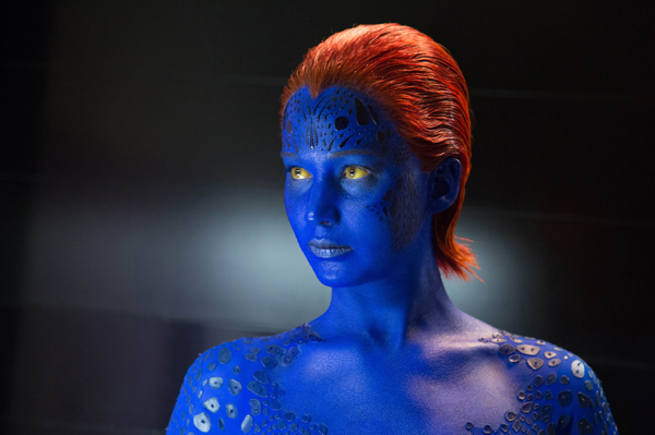 Raven/Mystique (Jennifer Lawrence) one of many mutants in X-MEN: DAYS OF FUTURE PAST