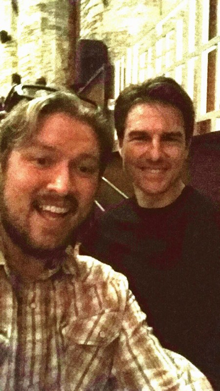 Friend of BTM, Producer/Actor Derek Easley snaps a pic with the biggest movie star on the planet, Tom Cruise!