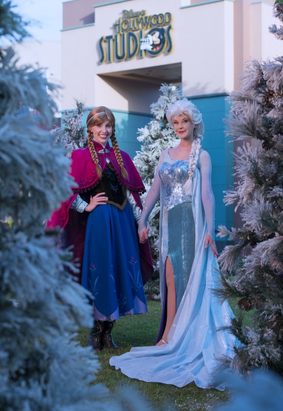Royal sisters Princess Anna and Queen Elsa, from Disney's hit animated motion picture "Frozen," will be featured all summer at Disney's Hollywood Studios theme park.