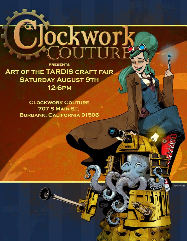 It's the ART of the TARDIS Craft Faire, THIS Saturday in Burbank, CA