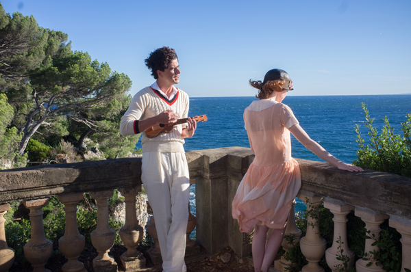 Flapper era costumes and a view from the estate