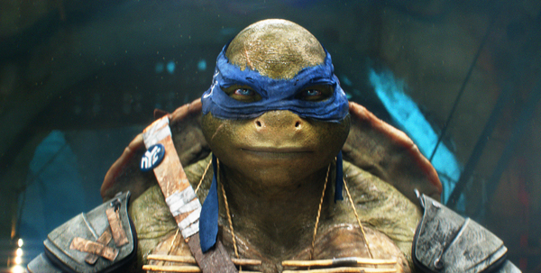 Leonardo looks a lot more sinister than in previous films