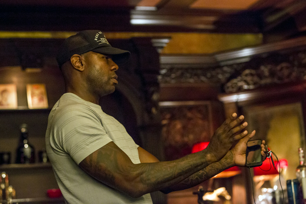 Director Antoine Fuqua sets up a scene in The Equalizer