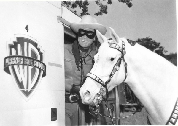Clayton Moore and SILVER the Horse
