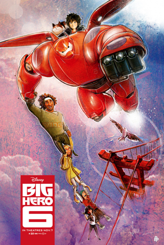 Paul Shipper's fan-art poster for Disney's BIG HERO 6