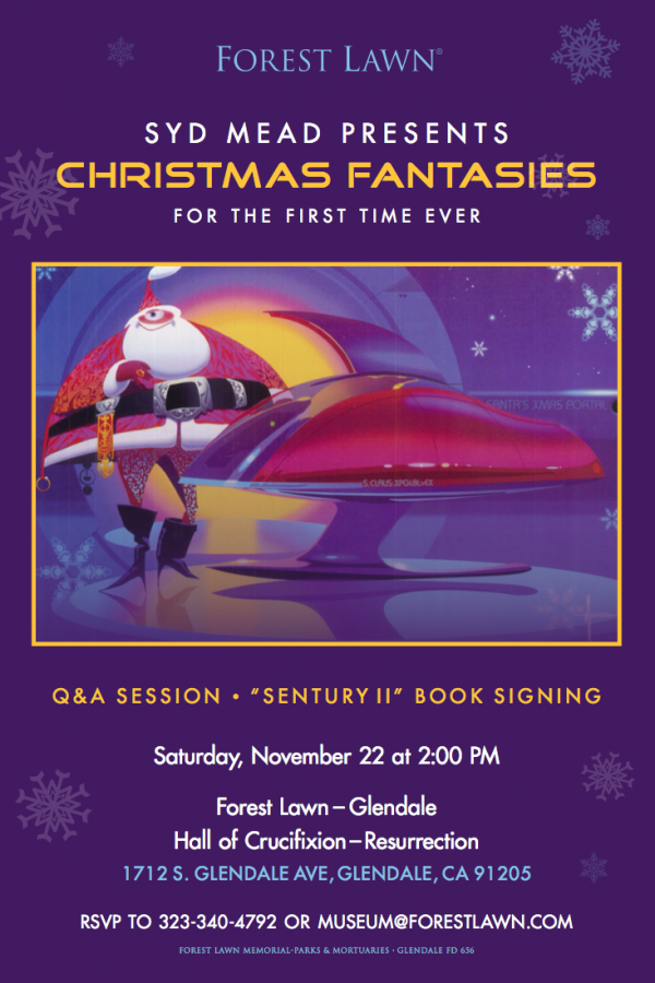 Syd Mead presents Christmas Fantasies for the first time ever!