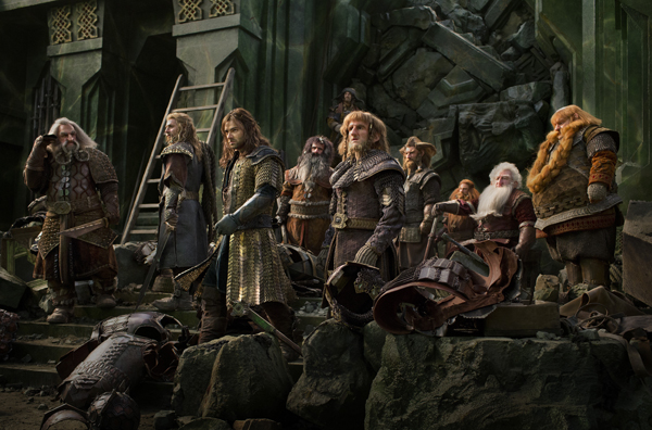 Thorin Oakenshield (Richard Armitage) and his eight dwarves