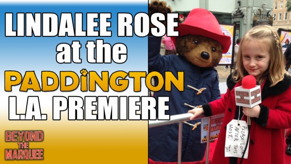 Lindalee goes BEAR'ond the Marquee at the PADDINGTON LA Premiere