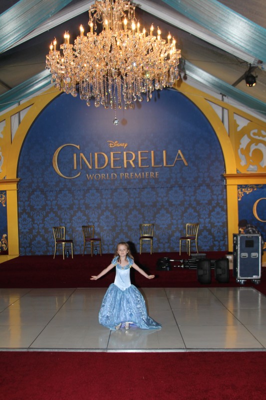 Lindalee, ready for the ball at the World Premiere of Disney's Cinderella